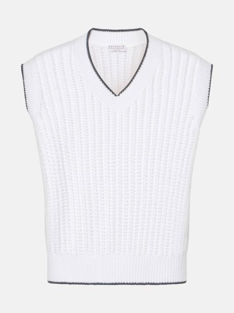 open-knit top