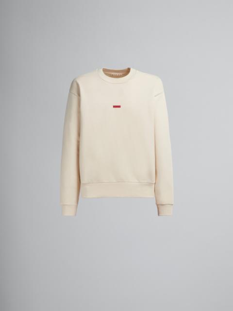 Marni WHITE BIO COTTON SWEATSHIRT