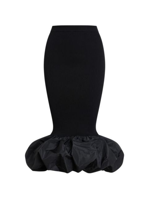 PATOU knitted maxi fitted skirt