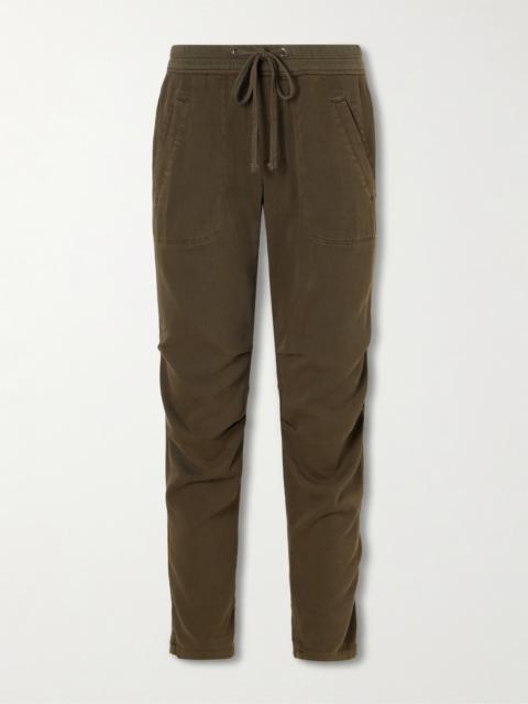JAMES PERSE Cotton-blend Twill Track Pants