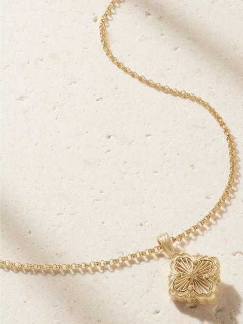 Buccellati Opera Tulle 18-karat gold and mother-of-pearl necklace Gold