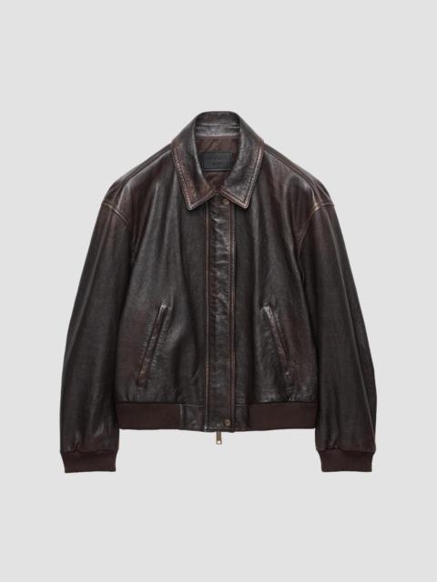 Prada Women's Nappa Leather Jacket - Brown
