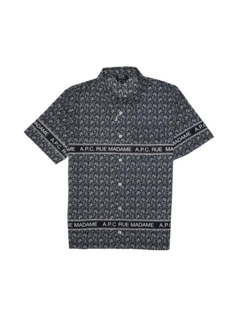 A.P.C. A.P.C. Logo Short-Sleeve Shirt 'Dark'