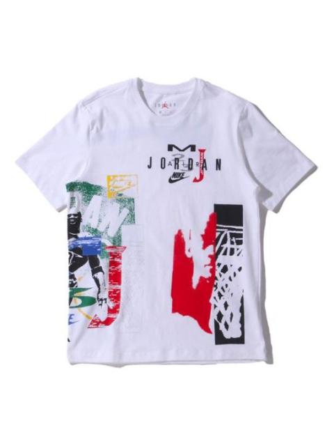 Jordan Air Jordan Sport DNA SS20 Printed Short Sleeve TEE Men White CJ6224-100