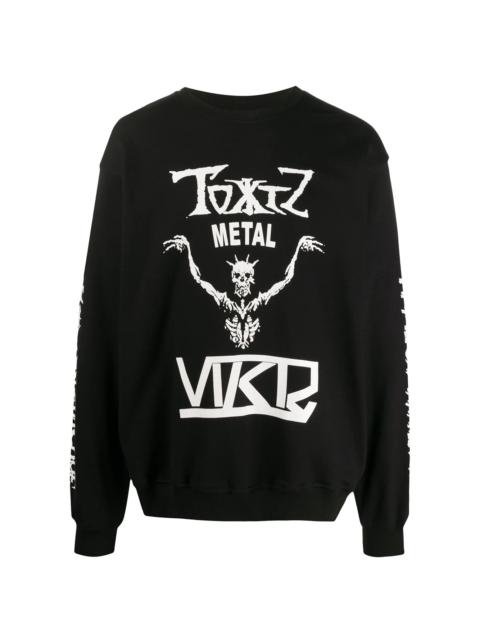 KTZ cotton skeleton print sweatshirt