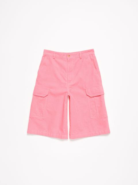 Corduroy shorts - Tango pink