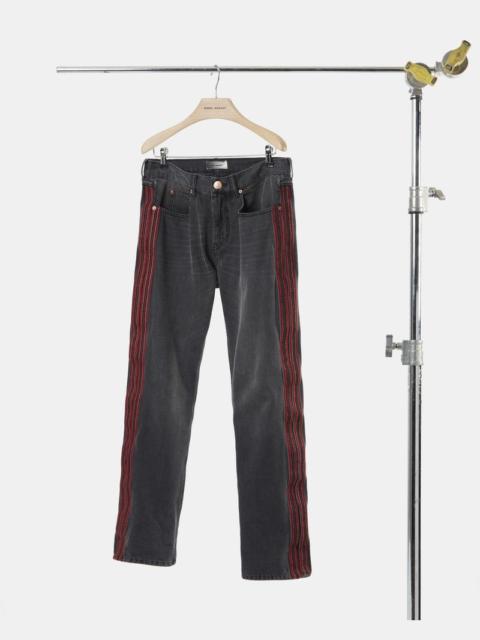 Isabel Marant JOHNI straight cut embroidered jeans