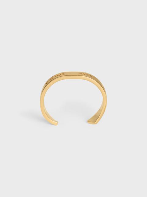 CELINE Celine Ribbon Small Cuff in Brass with gold finish