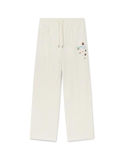 CASABLANCA Off-White Butterfly Pintuck Joggers