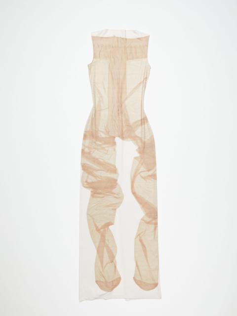 Acne Studios Print long dress - White/beige