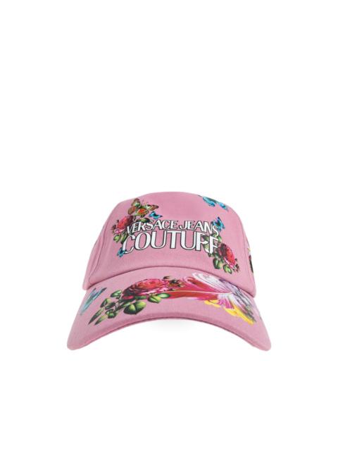 VERSACE JEANS COUTURE floral print cap