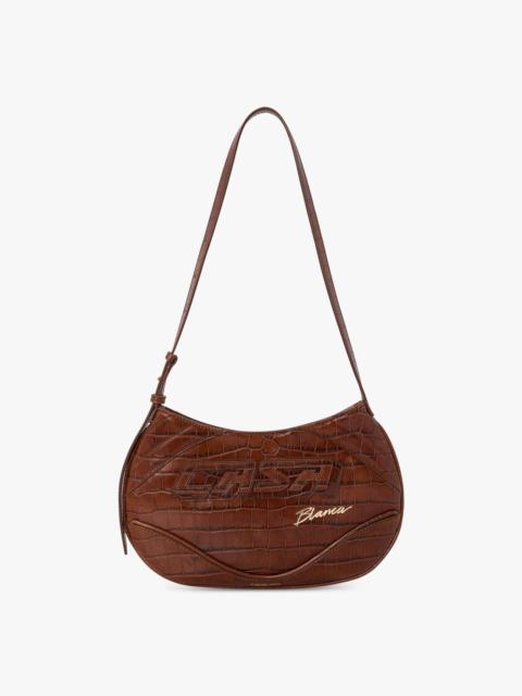 CASABLANCA Brown Slim Biker Bag