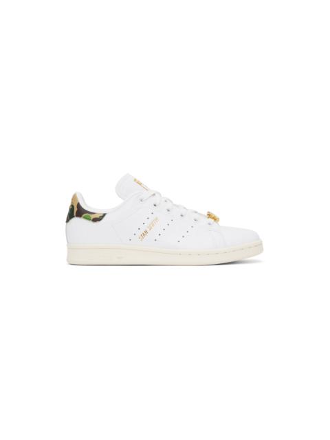 A BATHING APE® White adidas Originals Edition Stan Smith Sneakers