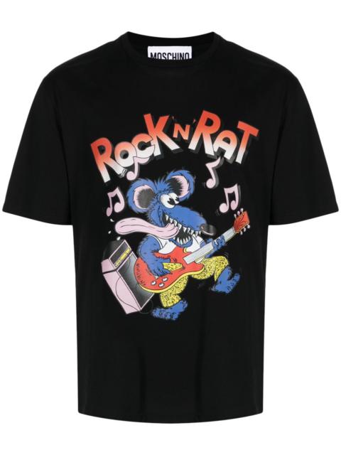 Moschino graphic-print organic cotton T-shirt