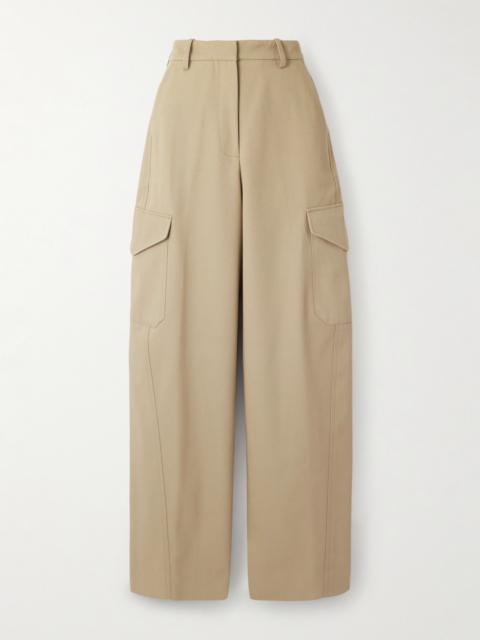 Givenchy Cotton And Wool-blend Gabardine Wide-leg Cargo Pants