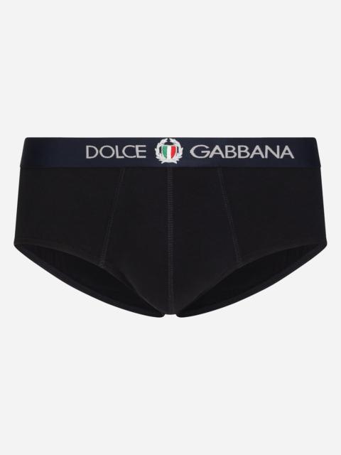 Dolce & Gabbana Two-way-stretch jersey Brando briefs with crest
