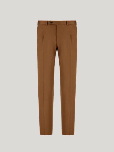 Canali SAND CANALI TRAVEL WOOL FLANNEL REGULAR-FIT PANTS