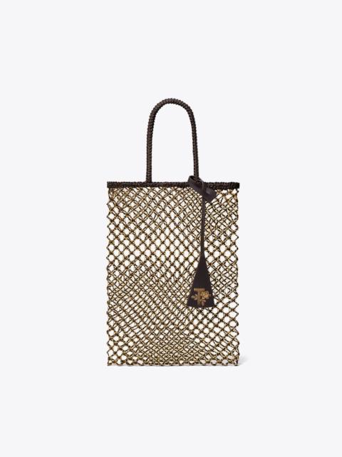 TORY BURCH Small Handwoven Chain Mesh Tote
