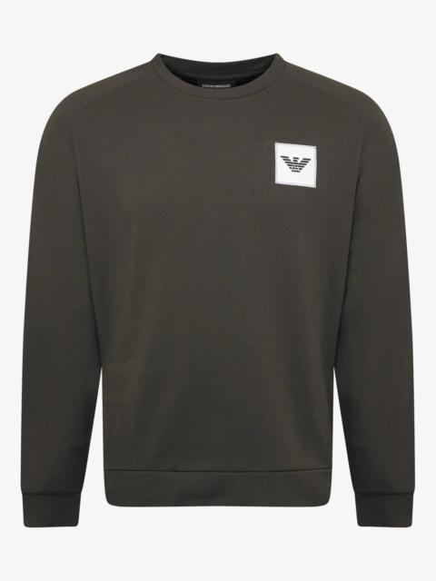 EMPORIO ARMANI Emporio Armani Khaki Eagle Logo Patch Sweatshirt
