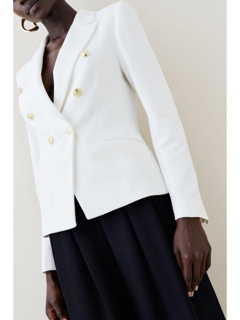KAREN MILLEN Tailored Button Military Blazer