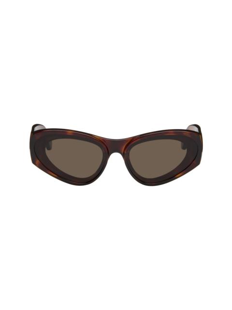 Loewe Brown Paula's Ibiza Goggle Cat-Eye Sunglasses