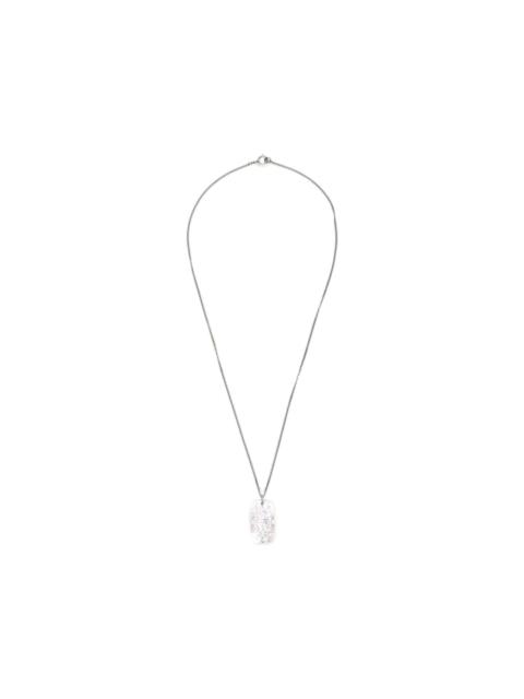 MM6 Maison Margiela engraved dog-tag necklace