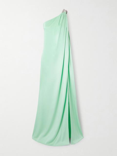 Stella McCartney Embellished Draped Satin Gown
