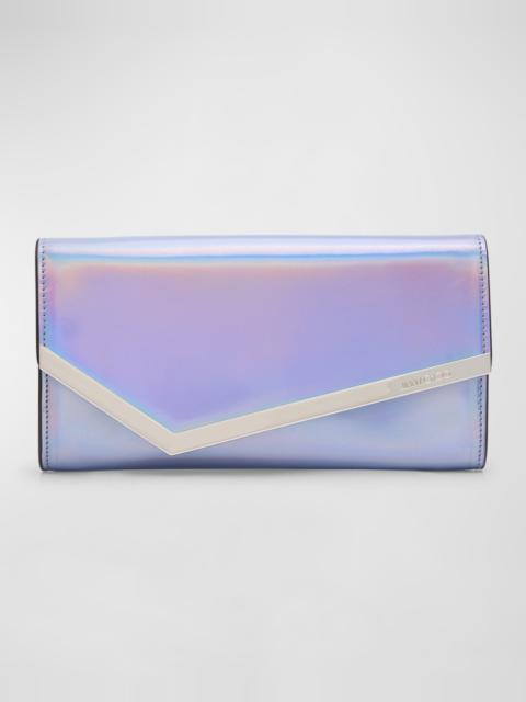 Emmie Flap Iridescent Clutch Bag