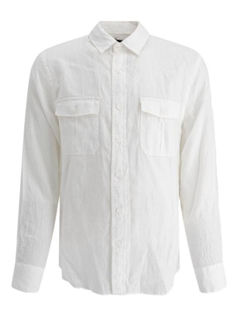 Vince double-pocket linen shirt