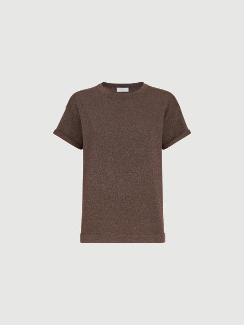 Brunello Cucinelli Sparkling cashmere and silk lightweight knit T-shirt