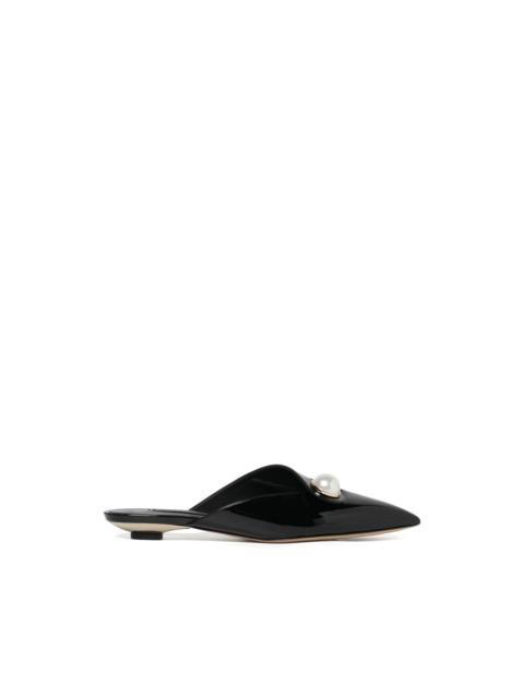 CASADEI pearl-detail micro-heel pumps