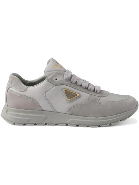 Prada Prada Prax 2.0 Re-Nylon and Suede Sneakers Cloudy Gray