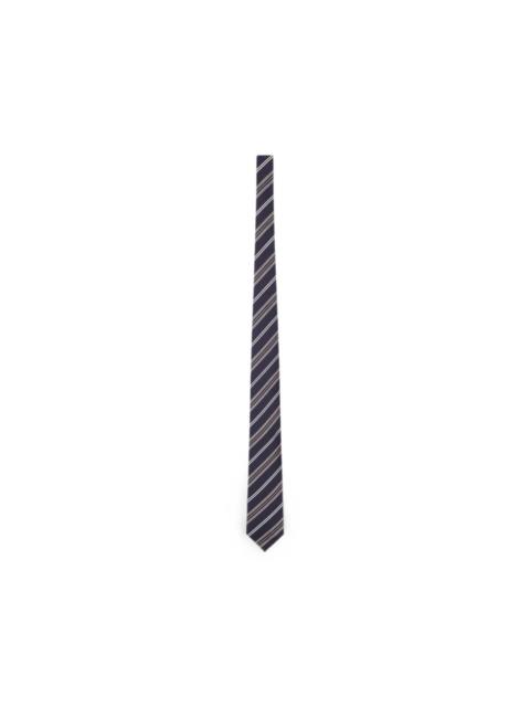 LARDINI striped silk tie
