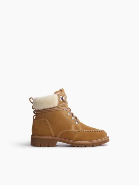 rag & bone Cameron Suede Shearling Hiking Boots