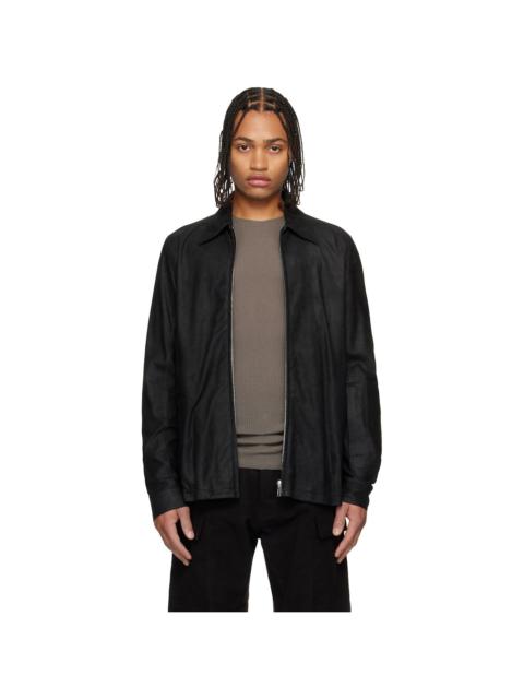 Rick Owens Black Concordians Brad Leather Jacket