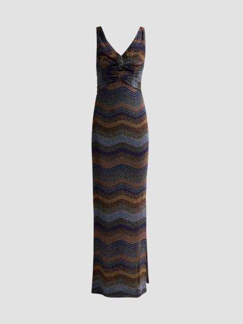 Missoni Women's Torchon Metallic Knit Maxi Dress - Gold Black