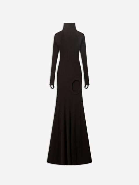 COPERNI Leg Cut-Out Rib Gown