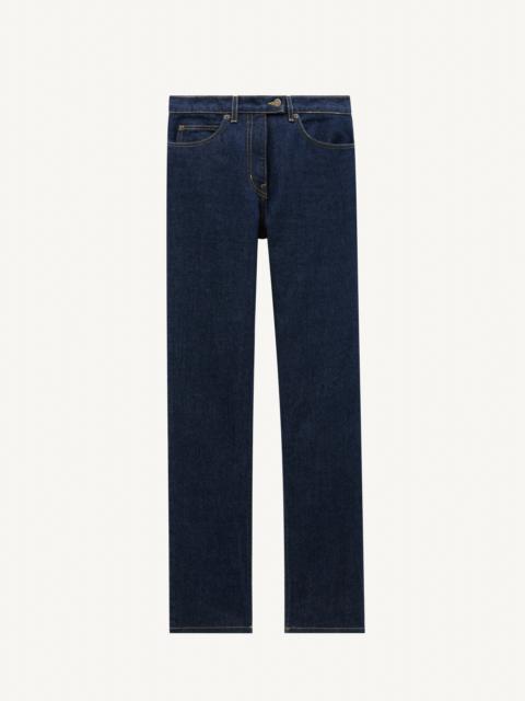 courrèges 5-POCKET RAW DENIM PANTS