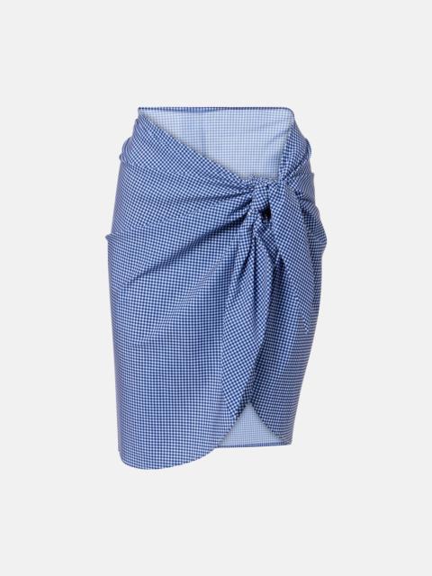 KARLA COLLETTO Gingham beach cover-up