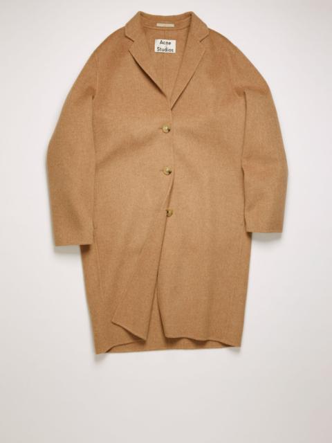 Acne Studios Single-breasted wool coat camel melange