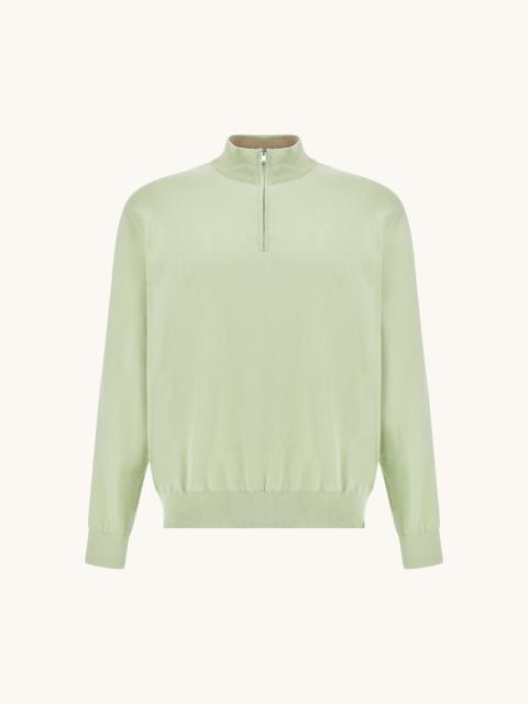 Paul & Shark PIUMA COTTON HALF ZIP SWEATER