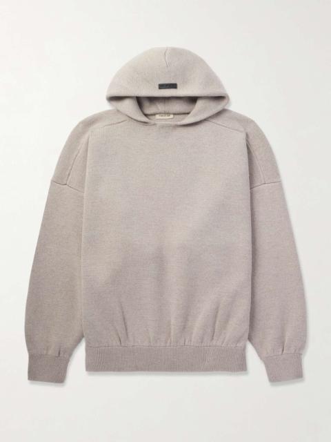 Logo-Appliquéd Merino Wool Hoodie