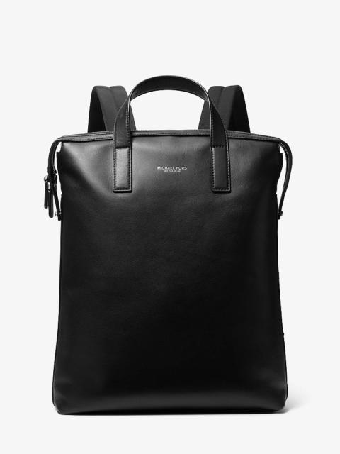 MICHAEL KORS Nicholas Leather Convertible Backpack