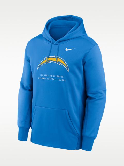 Nike Los Angeles Chargers Men's Nike Therma NFL Pullover Hoodie