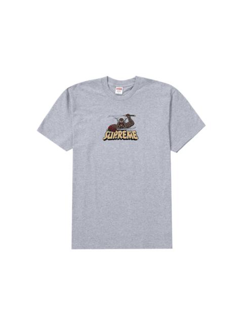 Supreme 대 사무라이 티 '헤더 그레이 이름 *