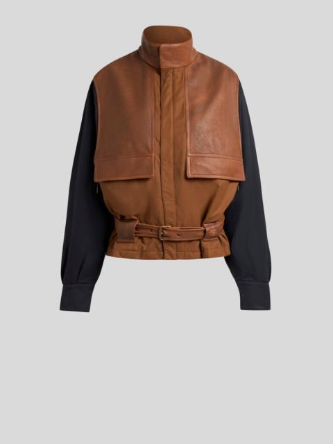 Etro PADDED BOMBER JACKET WITH CONTRASTING SLEEVES