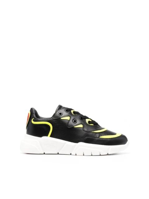Moschino contrast-panel sneakers