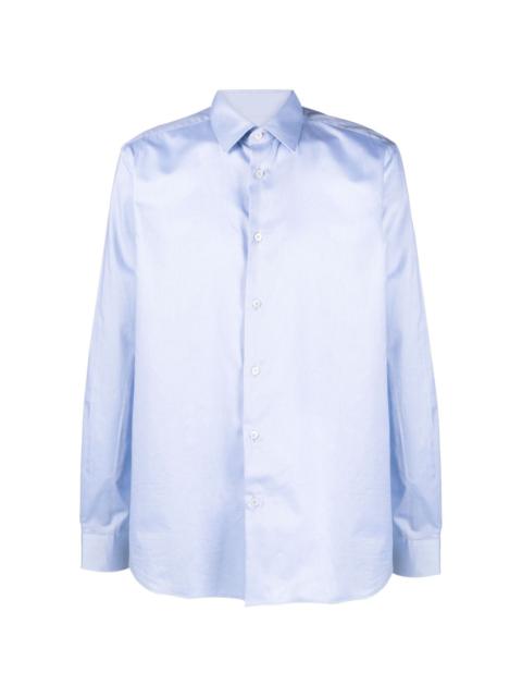 classic-collar cotton shirt