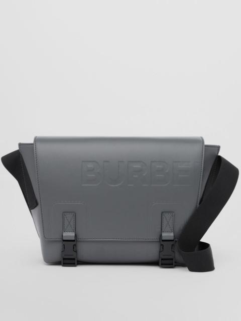 Burberry Horseferry Embossed Leather Small Messenger Bag