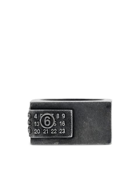 MM6 Maison Margiela rectangle-shape ring
